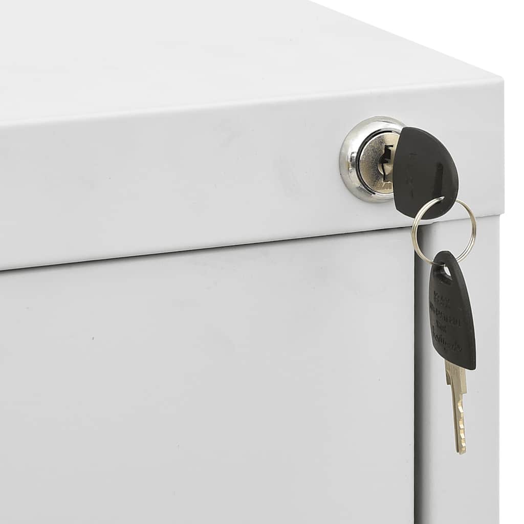 Filing Cabinet Light Grey 46x62x102,5 cm Steel