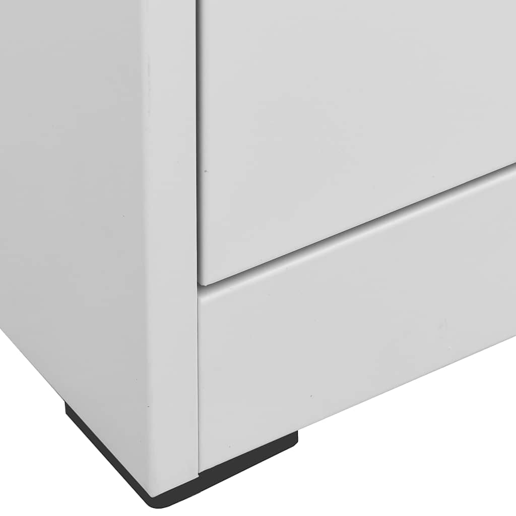 Filing Cabinet Light Grey 46x62x102,5 cm Steel