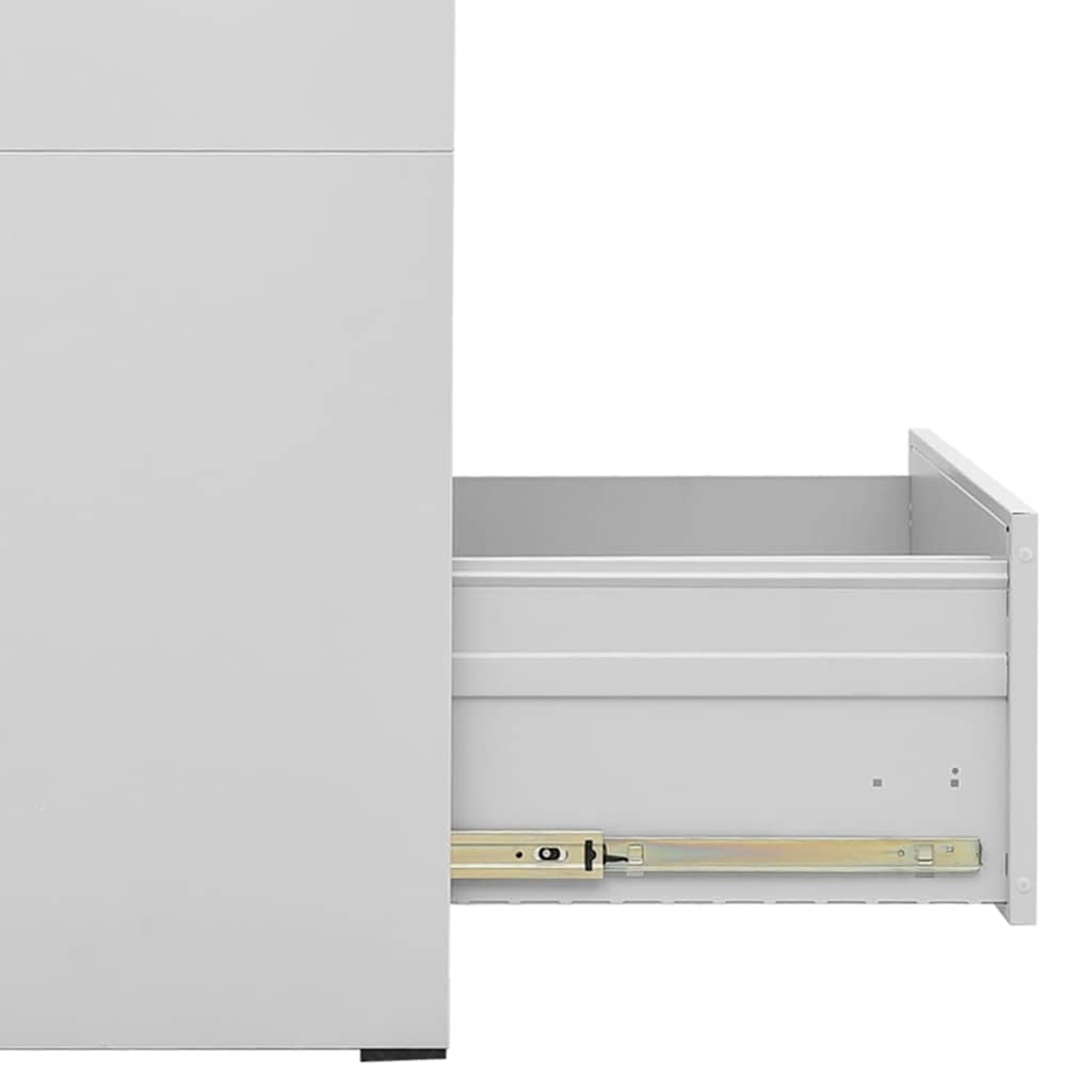 Filing Cabinet Light Grey 46x62x102,5 cm Steel