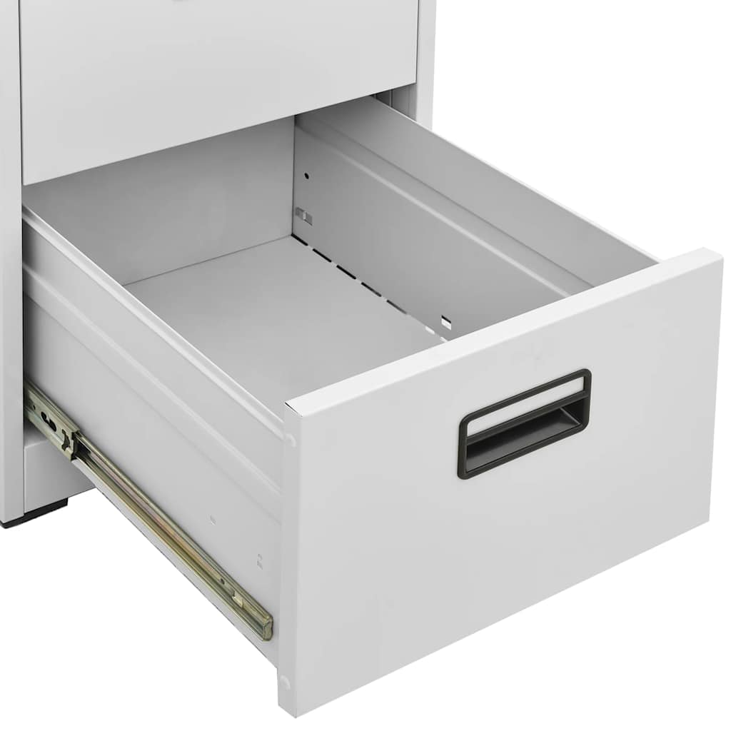 Filing Cabinet Light Grey 46x62x102,5 cm Steel