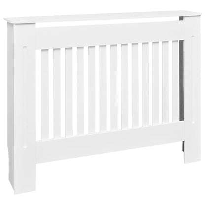 vidaXL White Radiator Cover Heating Cabinet 44.1" Engineered Wood