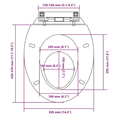 Soft-close Toilet Seat White Oval
