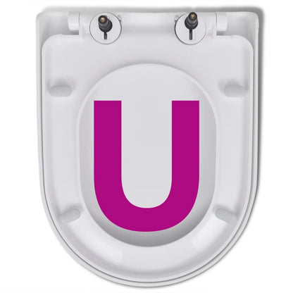 Soft-close Toilet Seat with Quick-release Design White Square