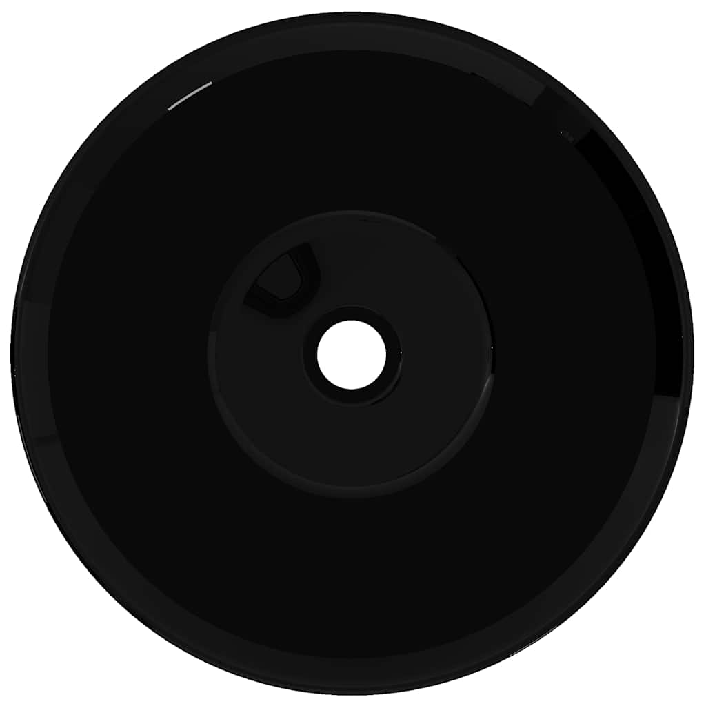 141927 Ceramic Bathroom Sink Basin Black Round