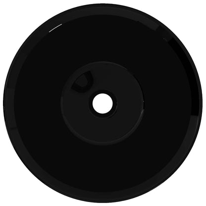 141927 Ceramic Bathroom Sink Basin Black Round