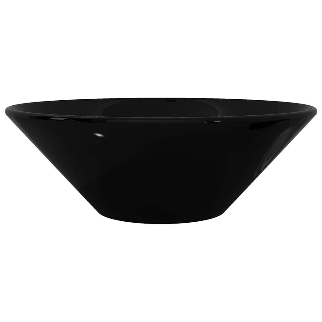 141927 Ceramic Bathroom Sink Basin Black Round