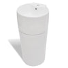 Ceramic Stand Bathroom Sink Basin Faucet/Overflow Hole White Round