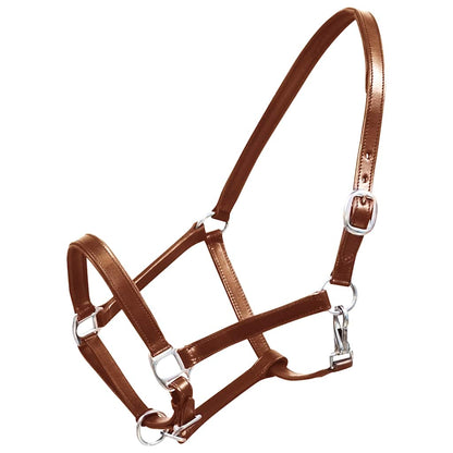 Horse Headcollar | Brown | Buffalo Leather | Full | Adjustable Armrests