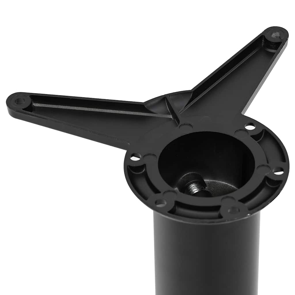 Table Leg Set of 4 Black Iron 34.3 in height Adjustable Feet