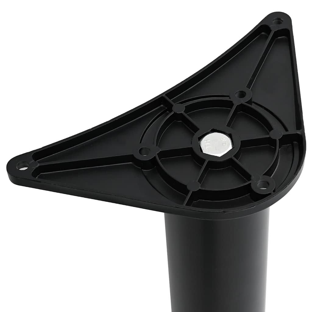 vidaXL Table Leg Set of 4 Black Iron Standard Adjustable Feet