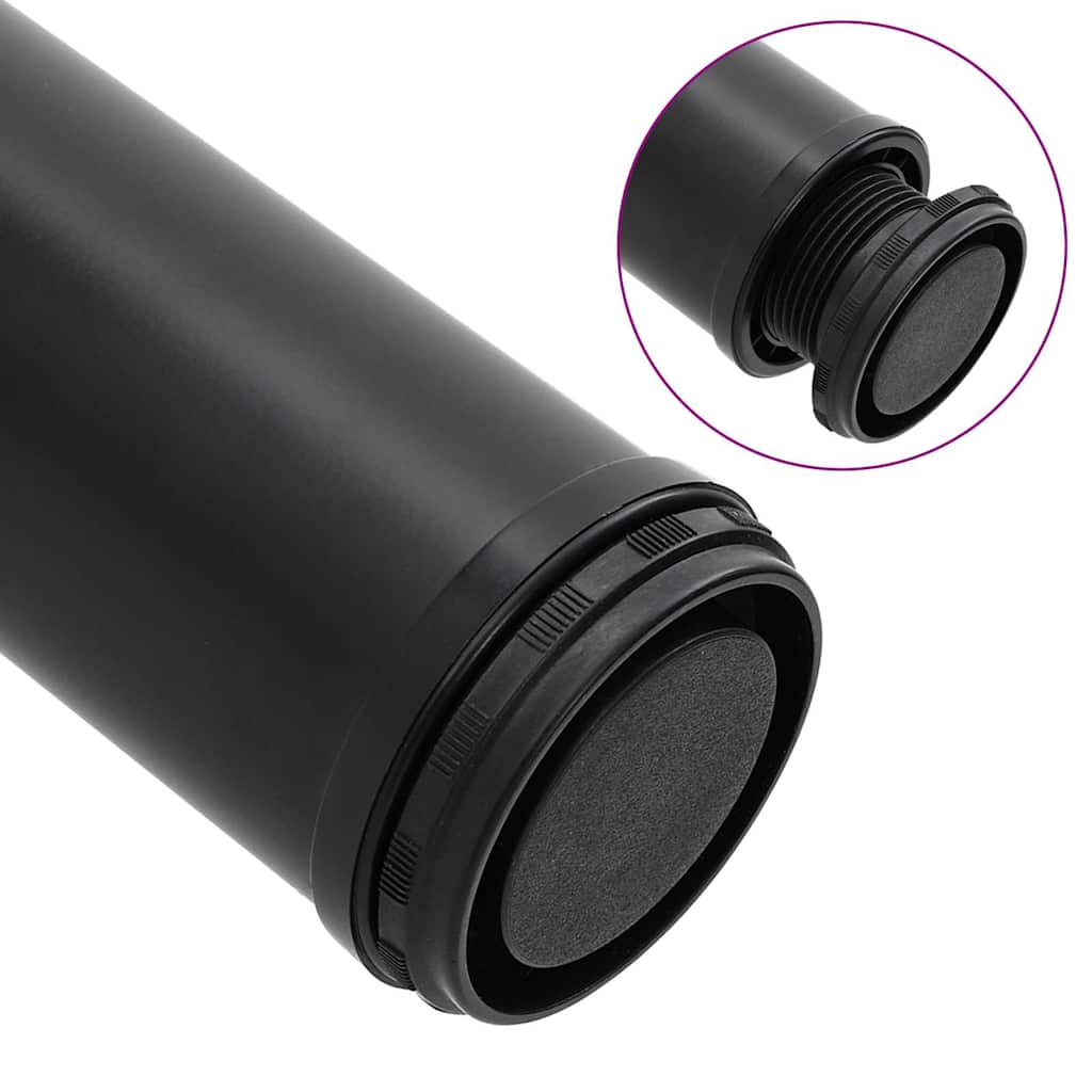 vidaXL Table Leg Set of 4 Black Iron Standard Adjustable Feet
