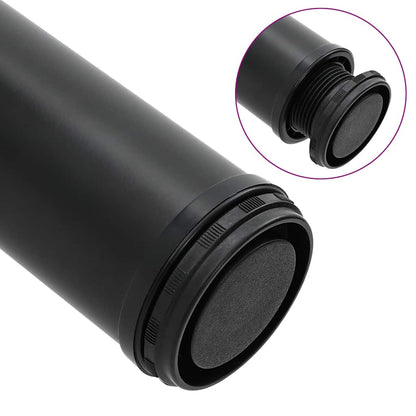 4 Height Adjustable Table Legs Black 1100 mm