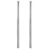 2 Telescopic Table Legs Chrome 710 mm-1100 mm