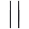 2 Telescopic Table Legs Black 710 mm-1100 mm
