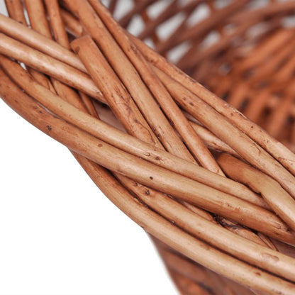 Dog Basket Natural Willow 27.6 in Light Weight Dog Basket