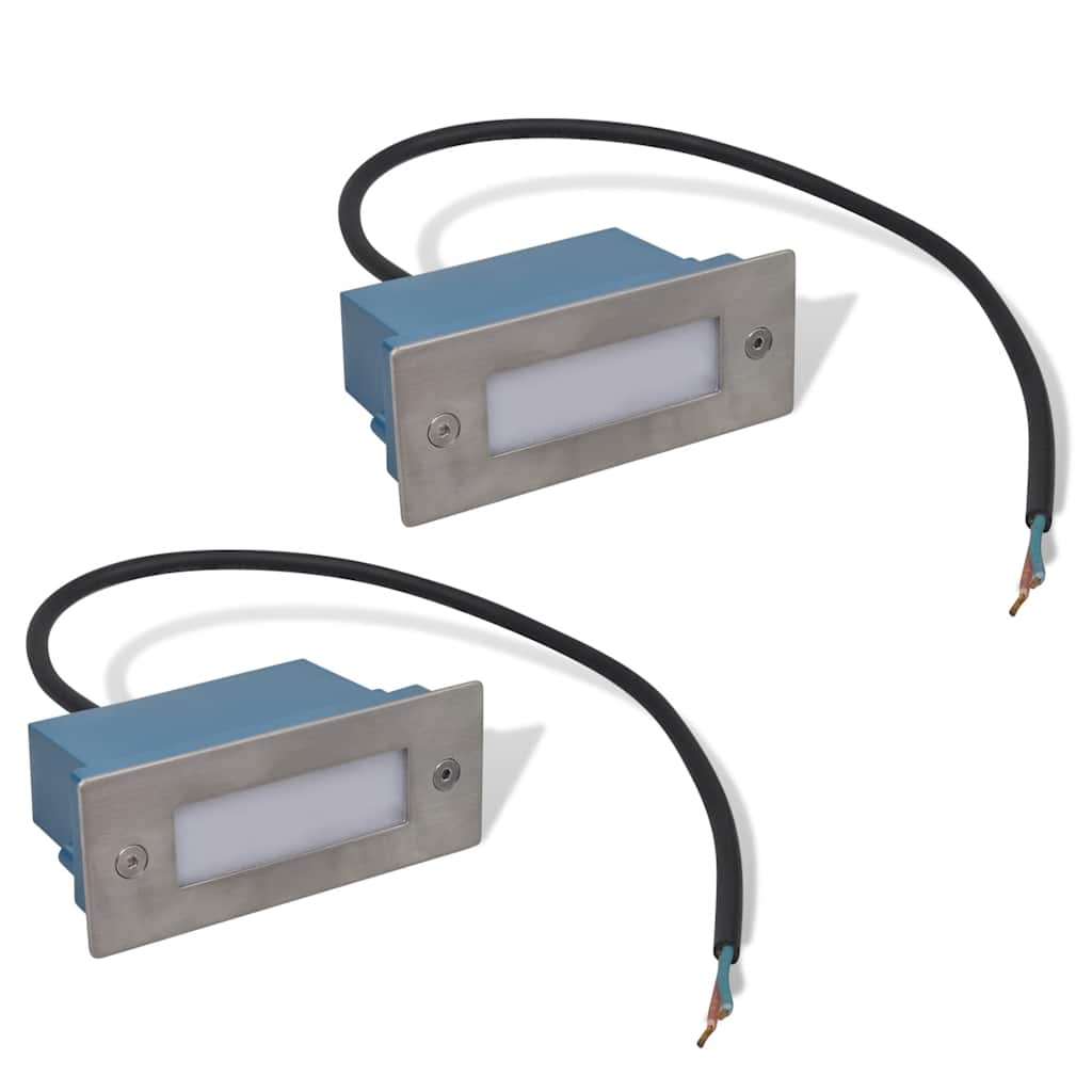 2 LED Recessed Stair Light 44 x 111 x 56 mm