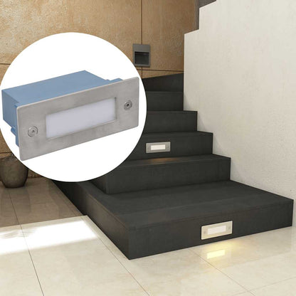 2 LED Recessed Stair Light 44 x 111 x 56 mm