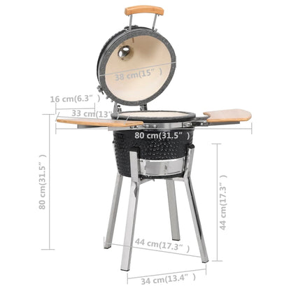 Kamado Barbecue Grill Smoker Ceramic 81 cm