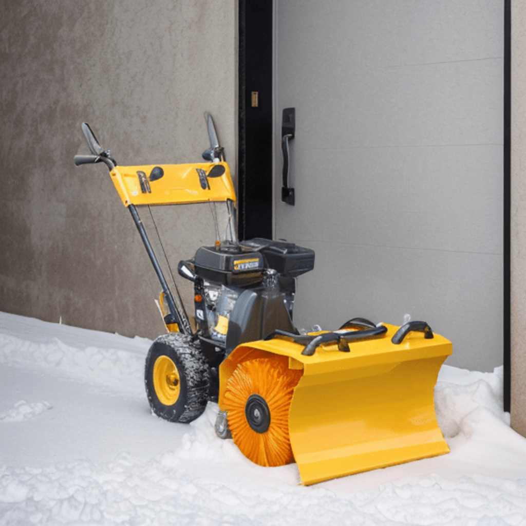 141978 Multifunctional Petrol-powered Snow Plough/Sweeper Set 6,5HP