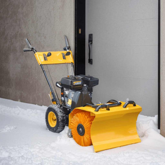 141978 Multifunctional Petrol-powered Snow Plough/Sweeper Set 6,5HP