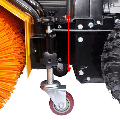 141978 Multifunctional Petrol-powered Snow Plough/Sweeper Set 6,5HP