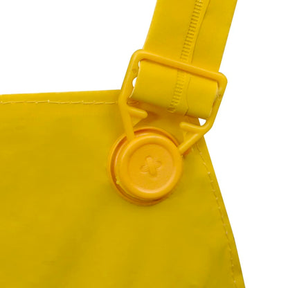 Waterproof Heavy-duty 2-piece Rain Suit with Hood Yellow L