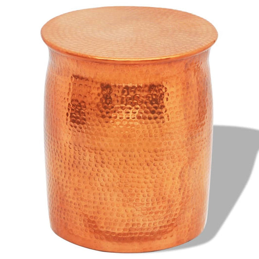 Side Table | Brass Copper | Aluminium | 36 x 42 cm | Decorative Inlays