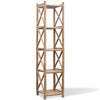 5-Tier Bamboo Shelf Square
