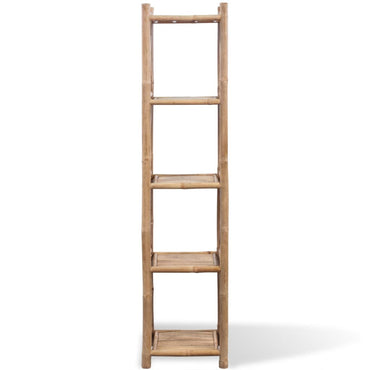 5-Tier Square Bamboo Shelf