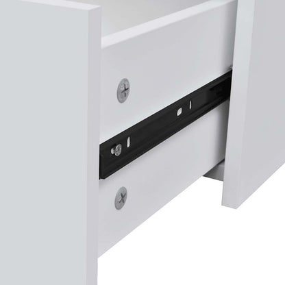 Sideboard with 4 Drawers 60x30.5x71 cm White