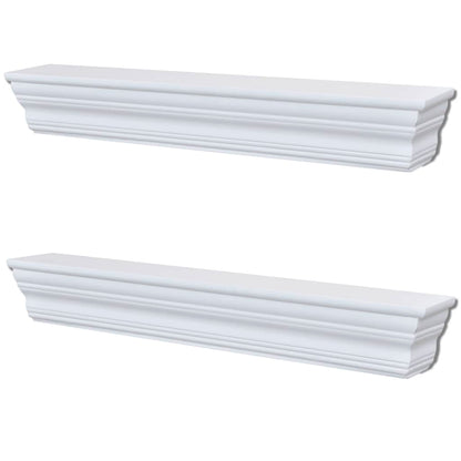 Wall Shelves Aaliyah 2 pcs White