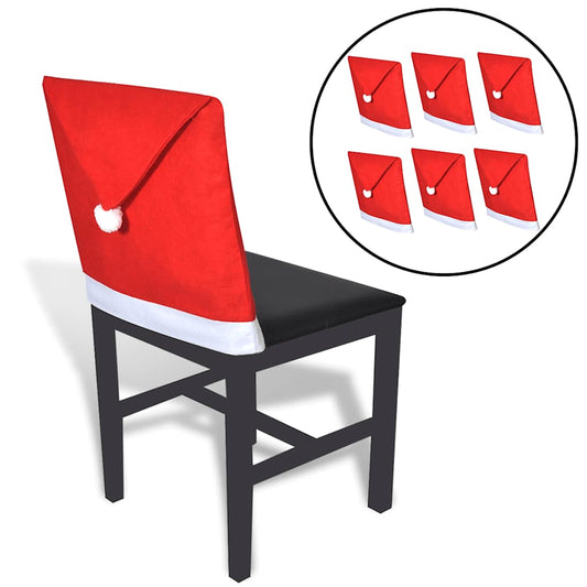 Chair Back Cover | Red and White | Polyester Felt | Fits Most Chairs
