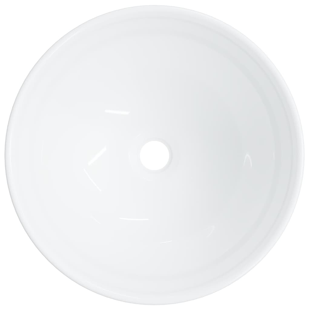 Wash Basin White 28x28x10 cm Ceramic