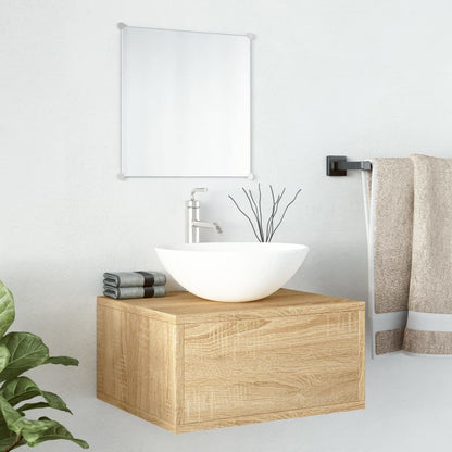 Bathroom Furniture Set | Oak | Engineered wood, Glass | Small