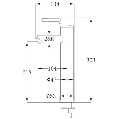 Bathroom Mixer Tap Brass