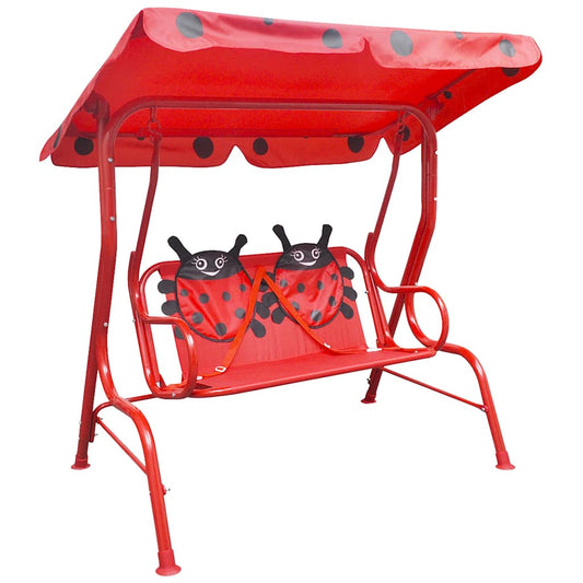 Swing Chair | Red | Steel | Child-sized | Swing Chair | Rectangular