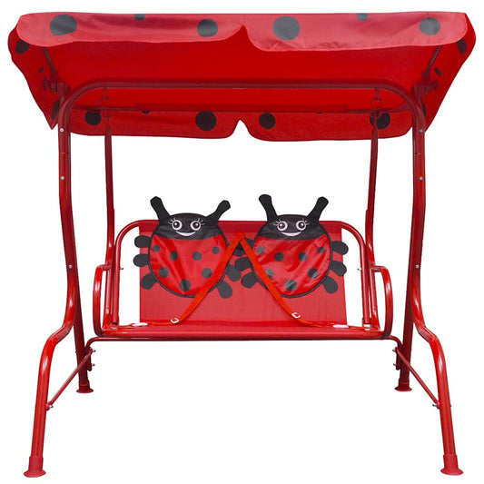 Swing Chair | Red | Steel | Child-sized | Swing Chair | Rectangular