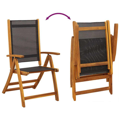 7 Piece Patio Dining Set Solid Acacia Wood