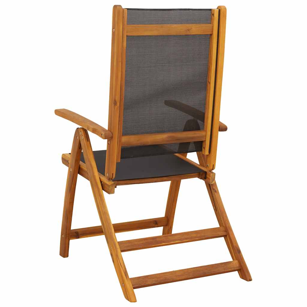 7 Piece Patio Dining Set Solid Acacia Wood