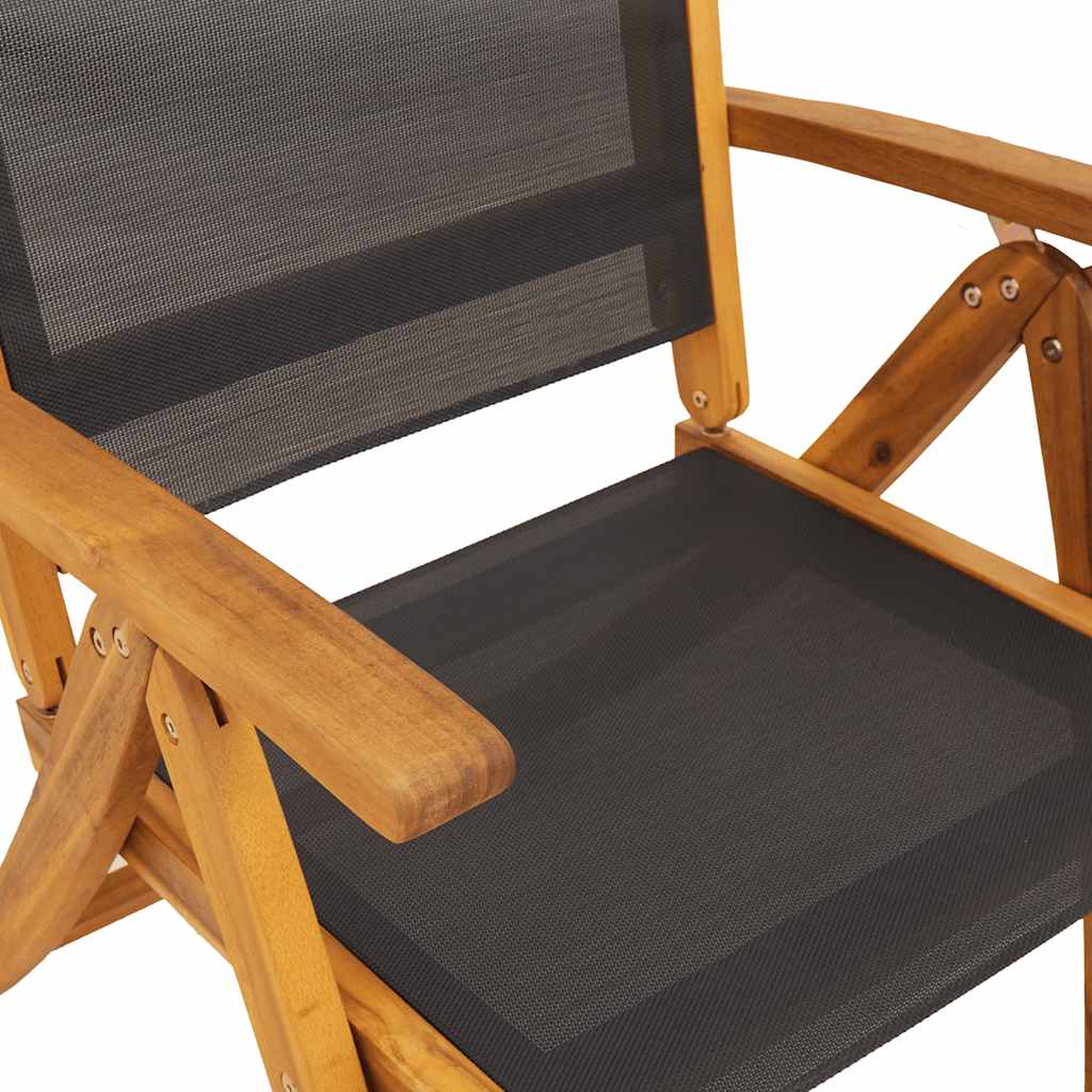 7 Piece Patio Dining Set Solid Acacia Wood