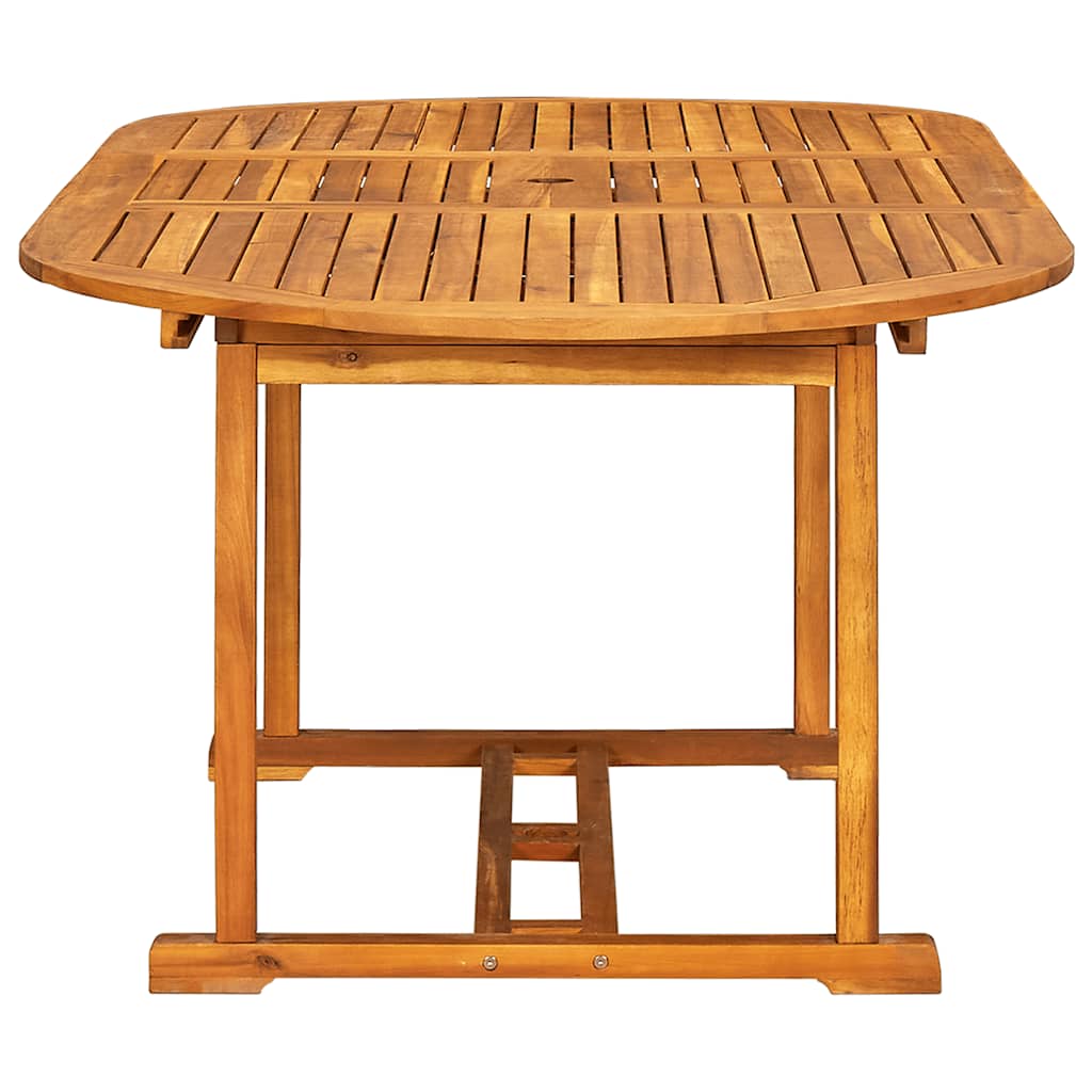 7 Piece Patio Dining Set Solid Acacia Wood