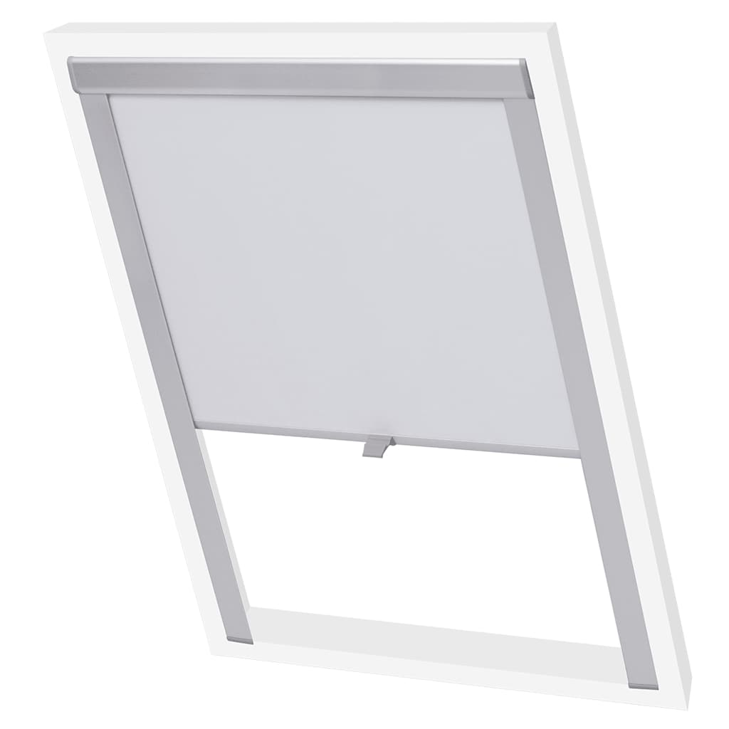 131280 vidaXL Blackout Roller Blinds White C04