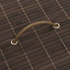 Bamboo Laundry Bin Round Dark Brown