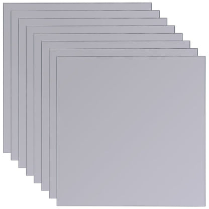 Frameless Mirror Tiles Glass 8 pcs 8.1
