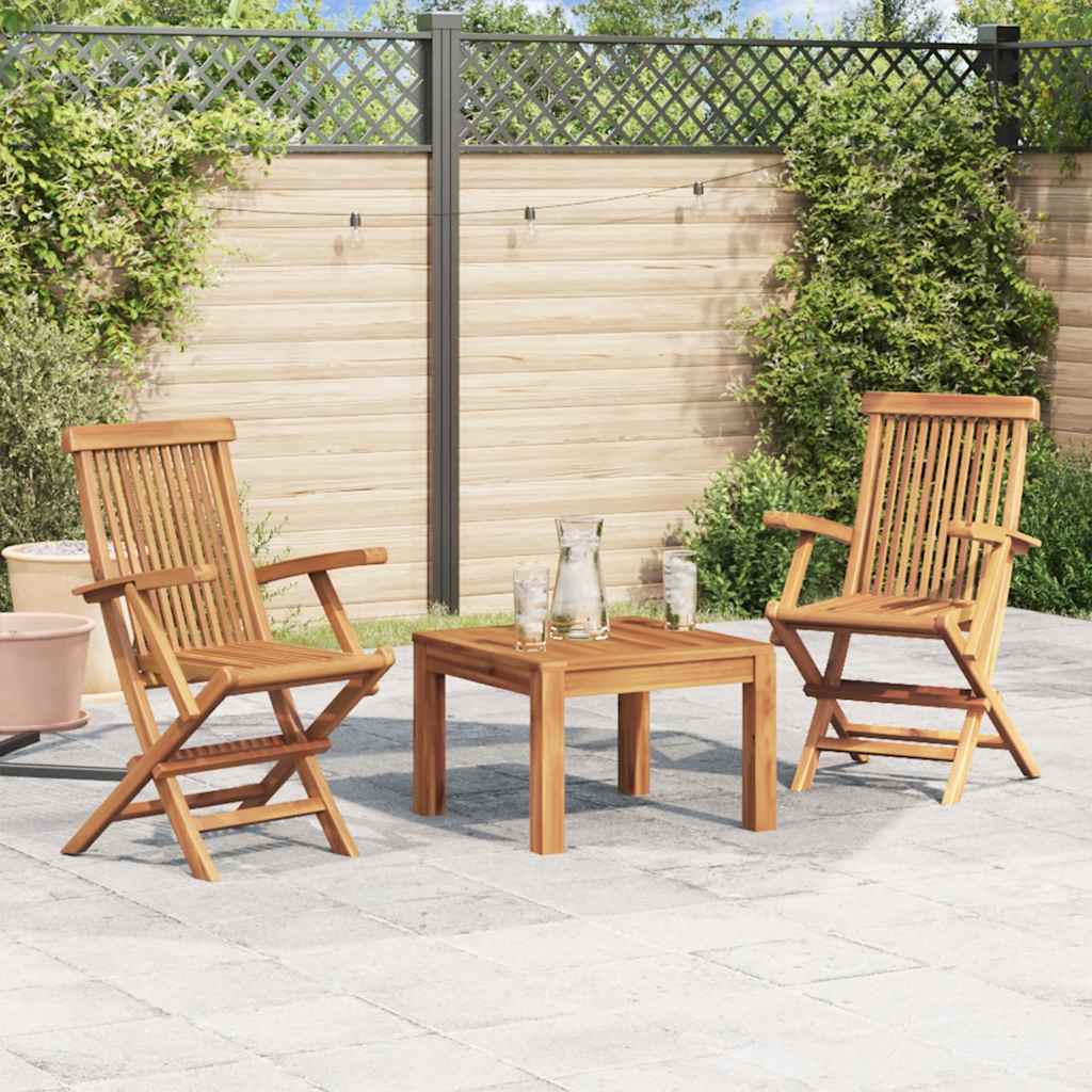 Garden Chair | Set of 2 | Teak | Solid Teak Wood | Standard | Foldable