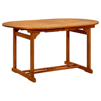 Garden Table (150-200)x100x75 cm Solid Acacia Wood