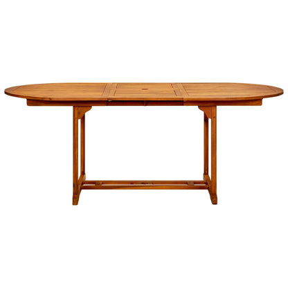 Garden Table (150-200)x100x75 cm Solid Acacia Wood