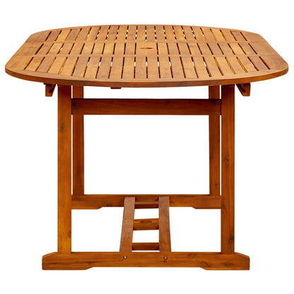 Garden Table (150-200)x100x75 cm Solid Acacia Wood