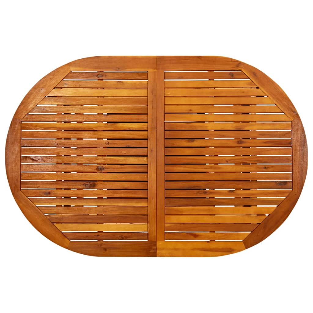 Garden Table (150-200)x100x75 cm Solid Acacia Wood