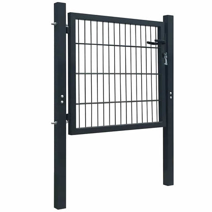 Fence Gate Steel Anthracite 100x100 cm